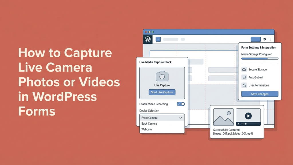 How I Let Users Take Live Photos and Videos in My WordPress Forms